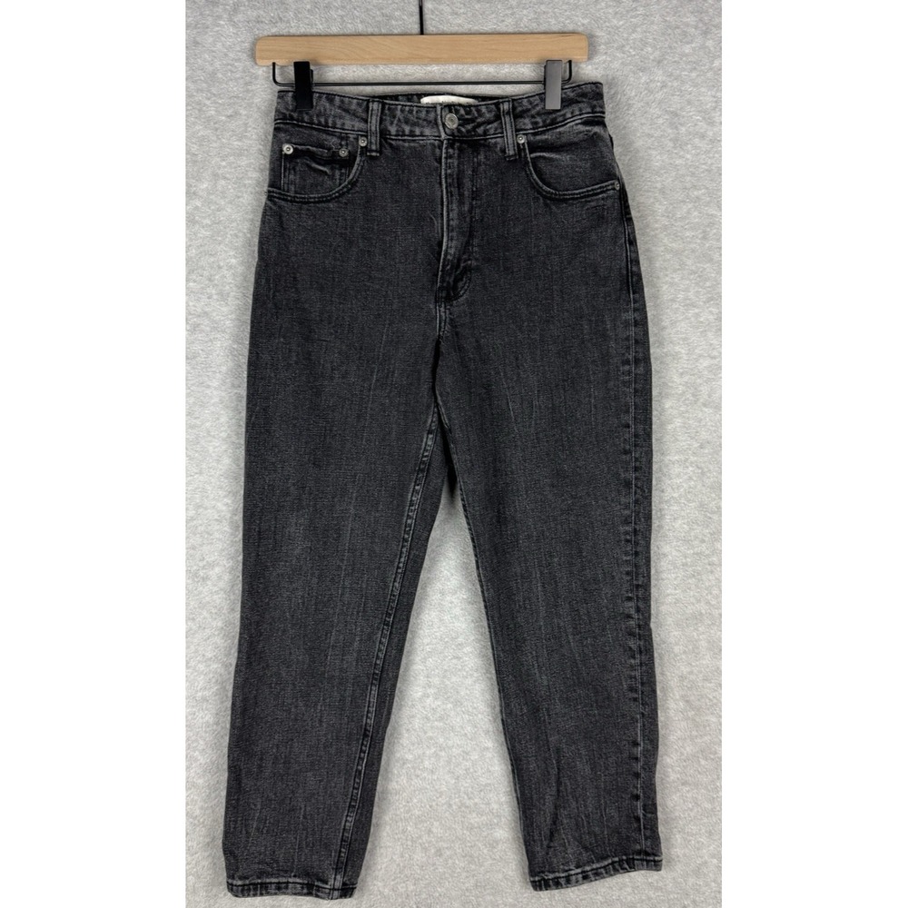 Abercrombie Fitch Jeans Womens 2/26‎ SHORT Black Fade High Rise Curve Love Denim